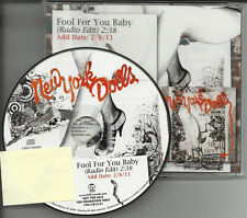NEW YORK DOLLS Fool for you baby PROMO DJ CD David Johansen Buster Poindexter picture