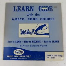 Learn Morse Code Ameco Instructional Course 103-33 Vinyl LP Record EX picture