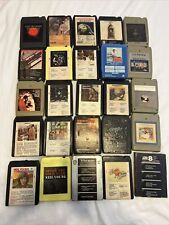 Vintage Lot Of 25 Assorted 8 Track Tapes Neil Diamond, Cat Steven’s, Beatles picture