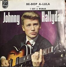 Rare Johnny Hallyday Be-Bop A-Lula PS/45 On Philips picture