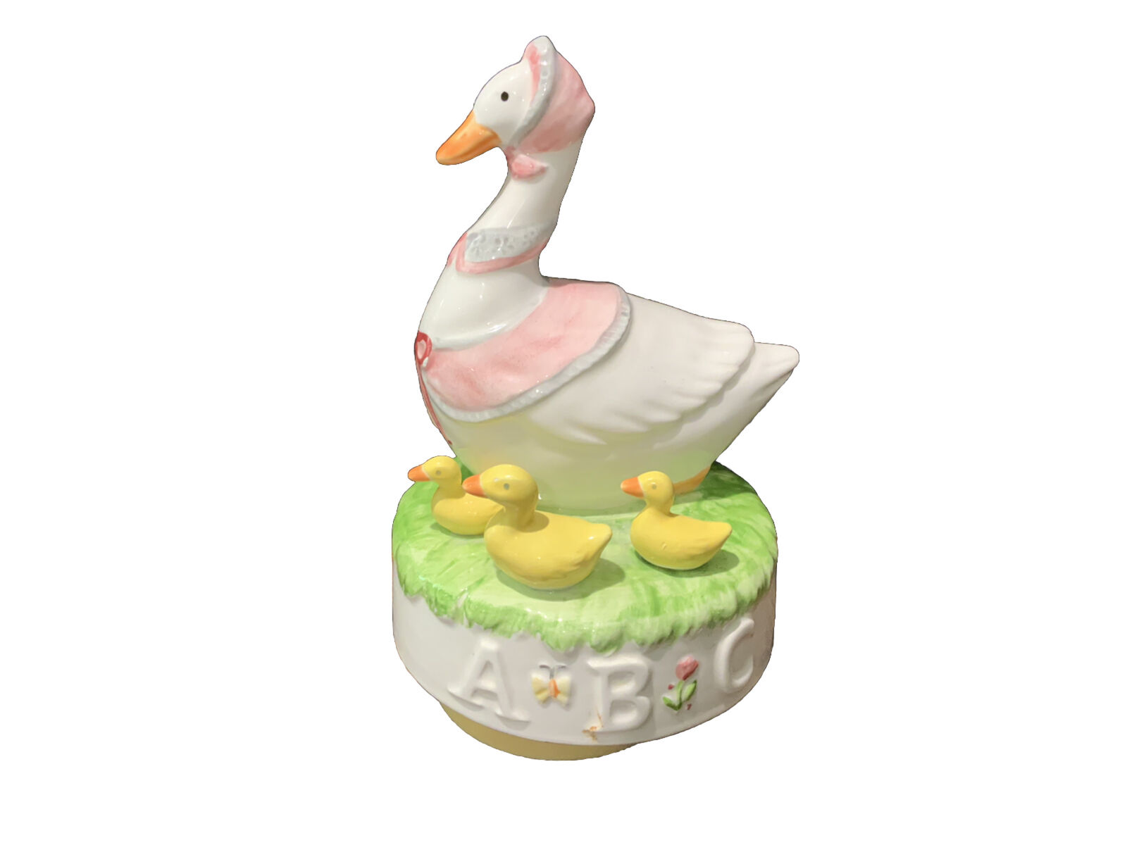 Vintage Mother Goose And Babies Music Box - It's A Small World