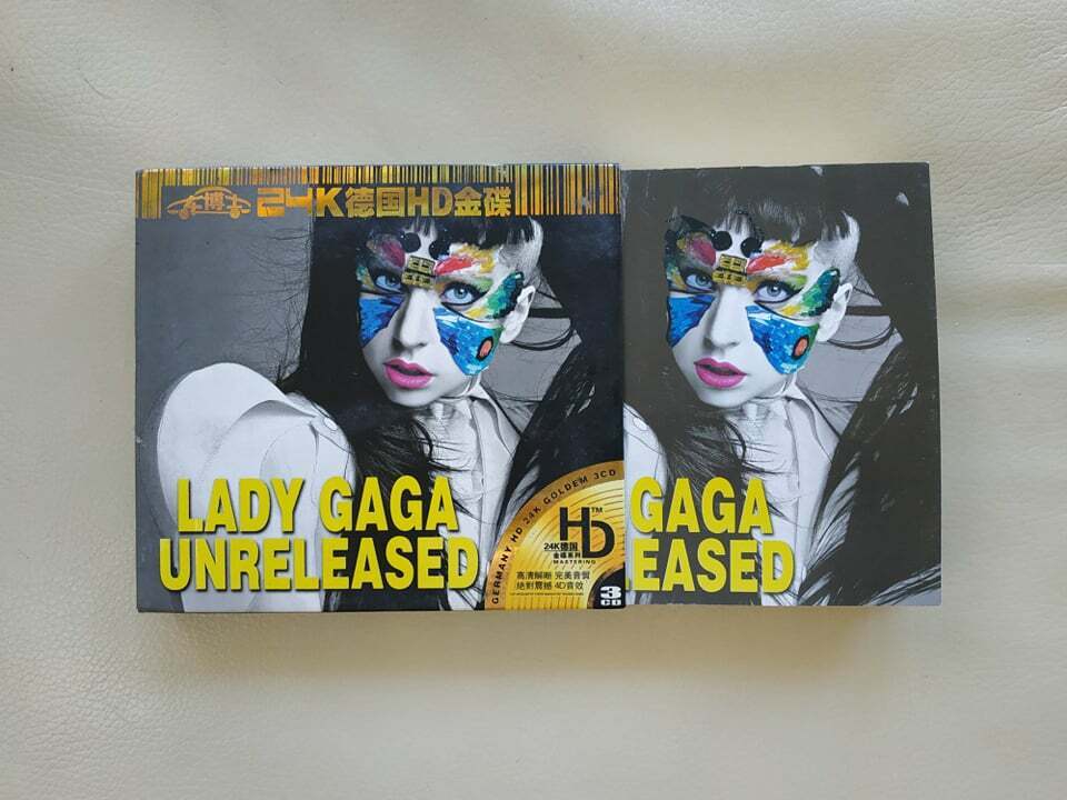 Lady Gaga  unreleased Deluxe Gold plated 24K German quality 3 CD Collectors