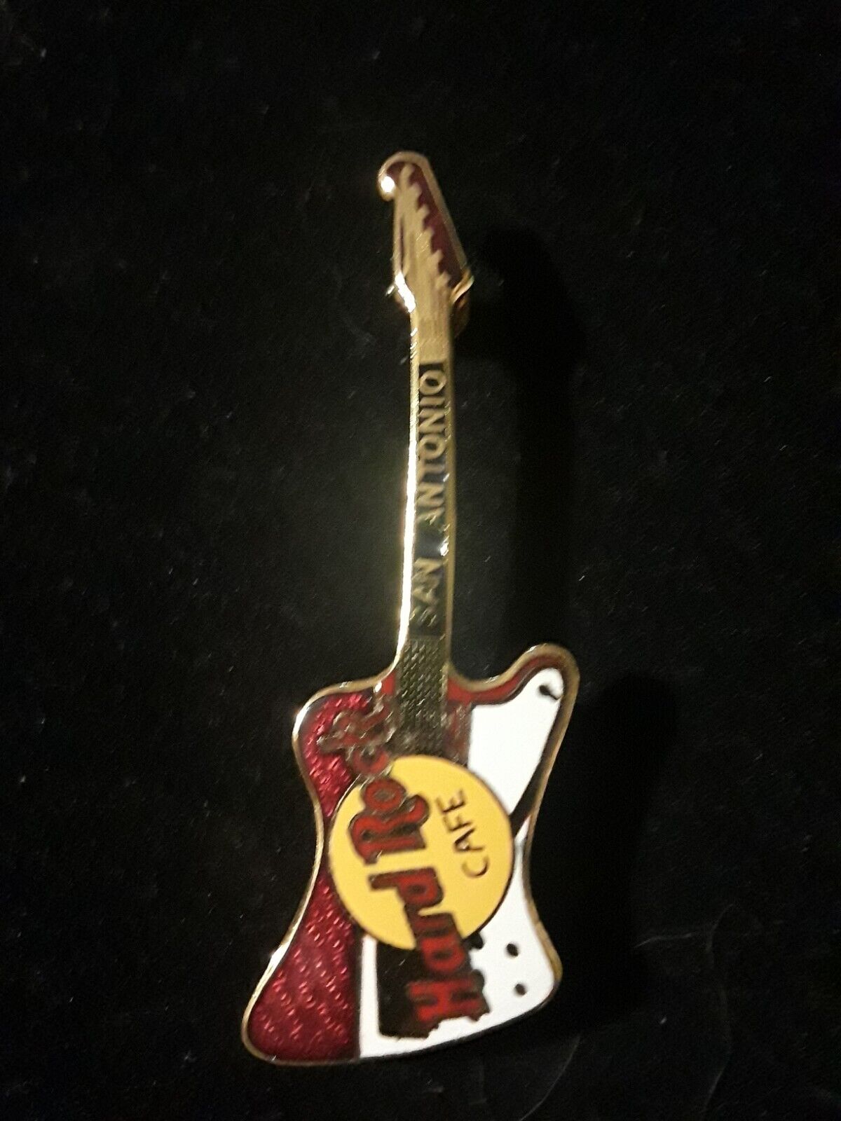 Hard Rock Cafe San Antonio Guitar Vintage Lapel Pin