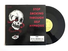 RARE Dr. W J Brenner - Stop Smoking Through Self–Hypnosis Vinyl LP Skull Horror picture