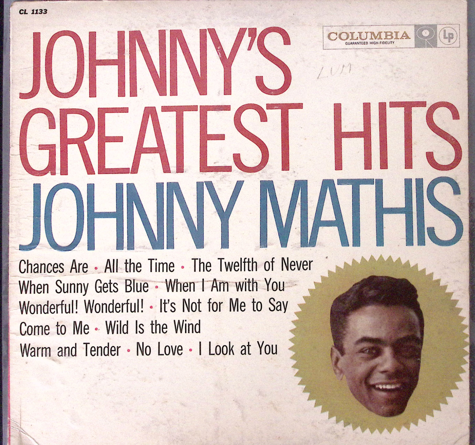 Vintage Johnny Mathis Johnny\'S Greatest Hits Columbia Records Vinyl  LP 162-67W