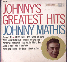 Vintage Johnny Mathis Johnny'S Greatest Hits Columbia Records Vinyl  LP 162-67W picture