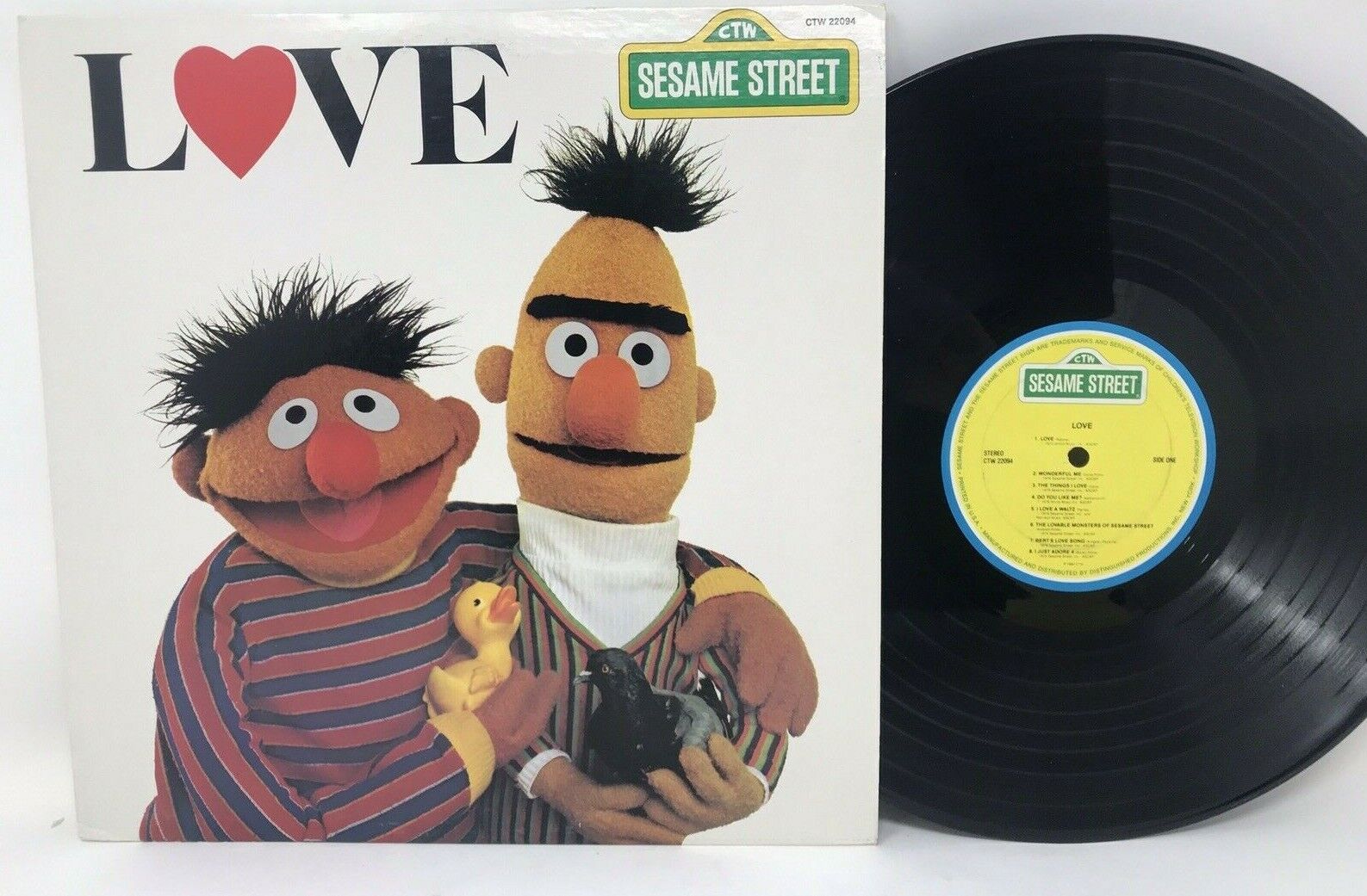 Sesame Street Bert & Ernie Love LP Vinyl Record Original First Pressing EX 1980