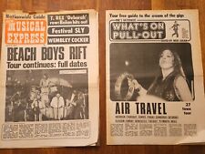 NME New Musical Express April 15th, 1972 Beach Boys Slade + Pullouts picture