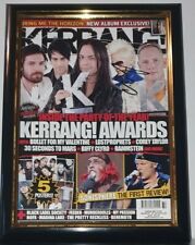 HAND SIGNED SLIPKNOT COREY TAYLOR KERRANG COVER FRAMED - WITH COA  - AUTHENTIC picture