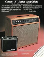 1984 Carvin X-30 X-60 X Series amplifier advertisement 8x11 guitar amp ad print picture