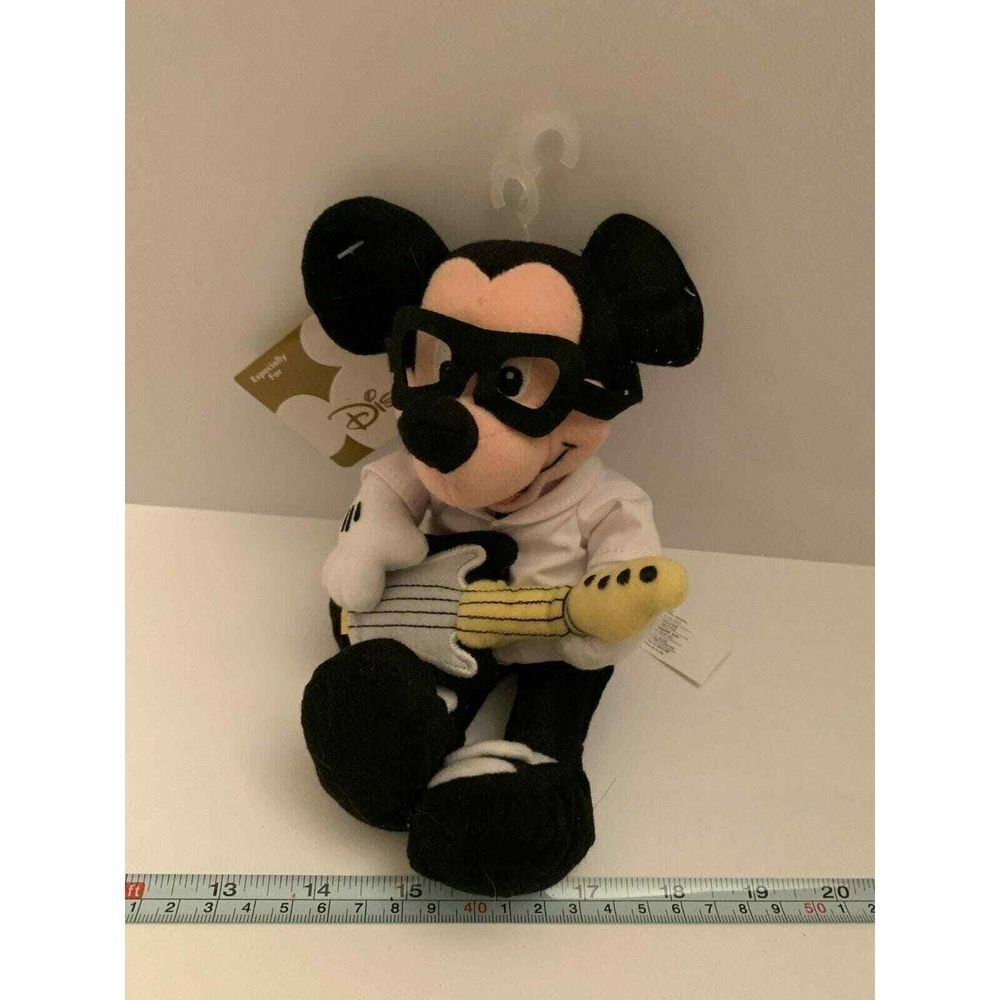Disney Store Plush Bean Bag Mickey Mouse 50s Mickey Fifties Electric Guitar 8\