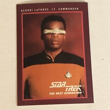 Star Trek The Next Generation Trading Card Vintage 1991 #112 Levar Burton picture