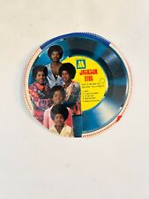 JACKSON FIVE - CEREAL BOX CUT-OUT CARDBOARD RECORD 33 RPM 5 SONGS ,  VG + RARE  picture