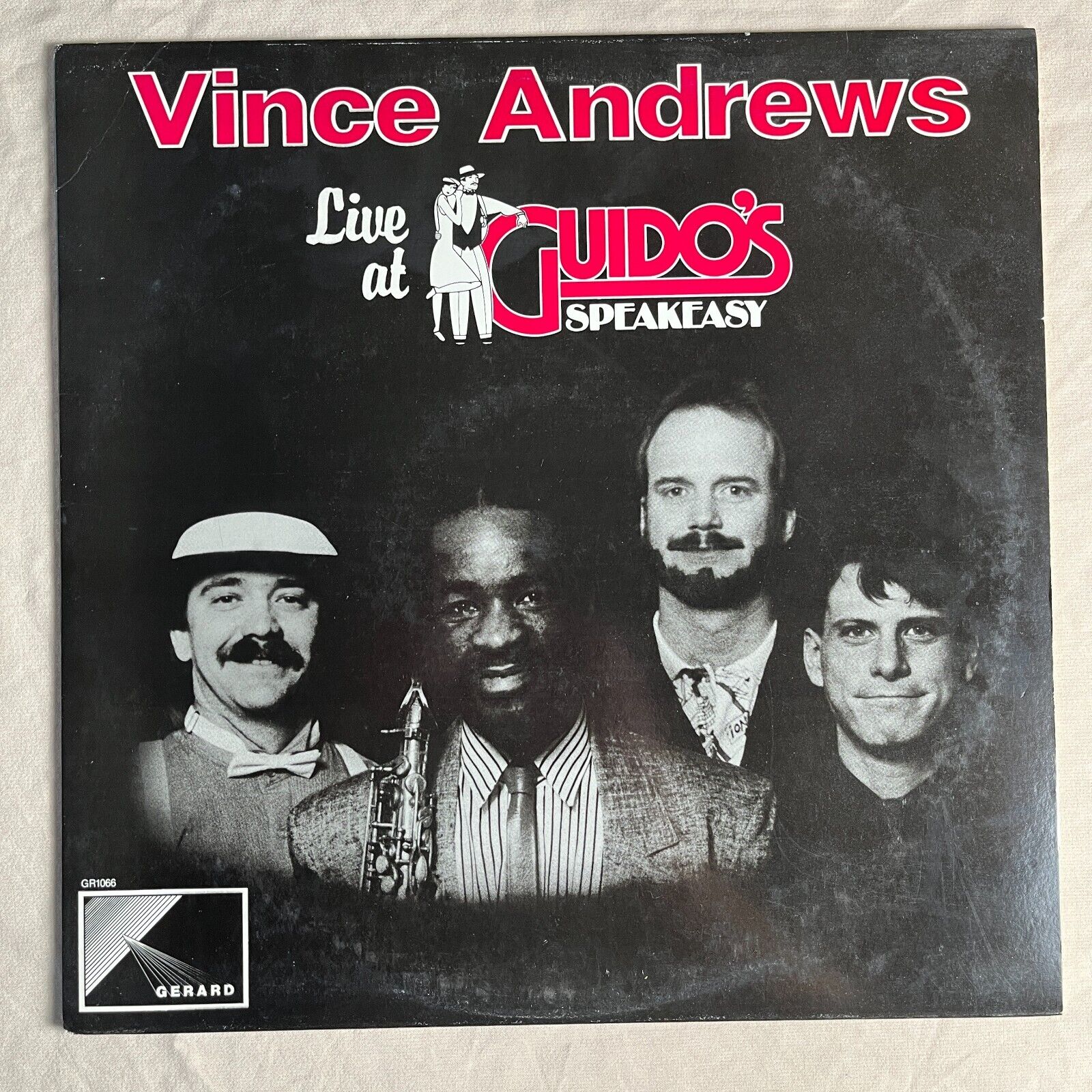 VINCE ANDREWS Live At Guido\'s Speakeasy 1987 Vinyl LP Gerard GR1066 - VG+