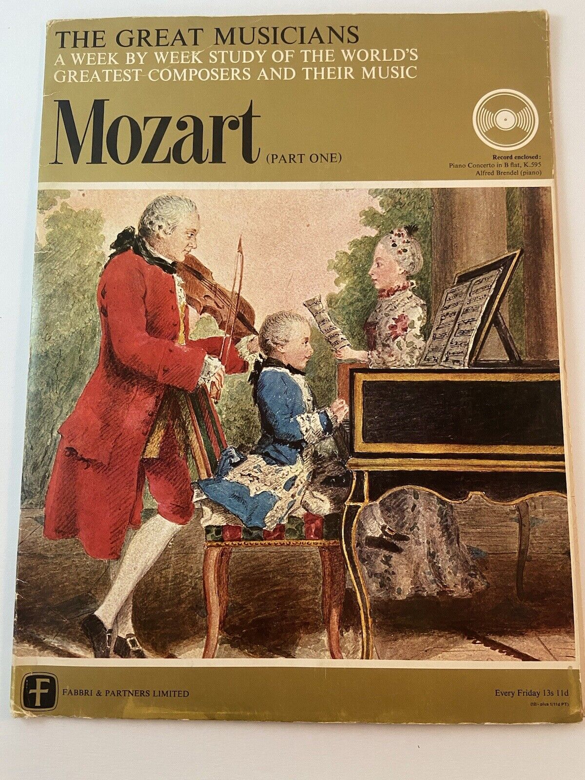 Vtg Mozart-The Great Musicians No. 2-Study-Vinyl LP-Part One-1960s-Composers