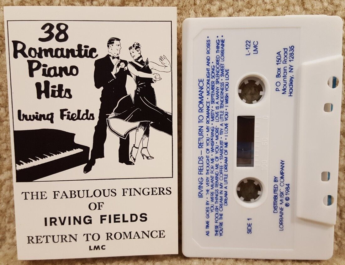 Vintage Cassette Tape Irving Fields Return To Romance 38 Romantic Piano Hits
