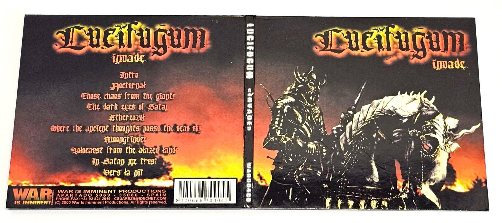 Lucifugum Invade CD 2000 WAR004CD American Black Metal