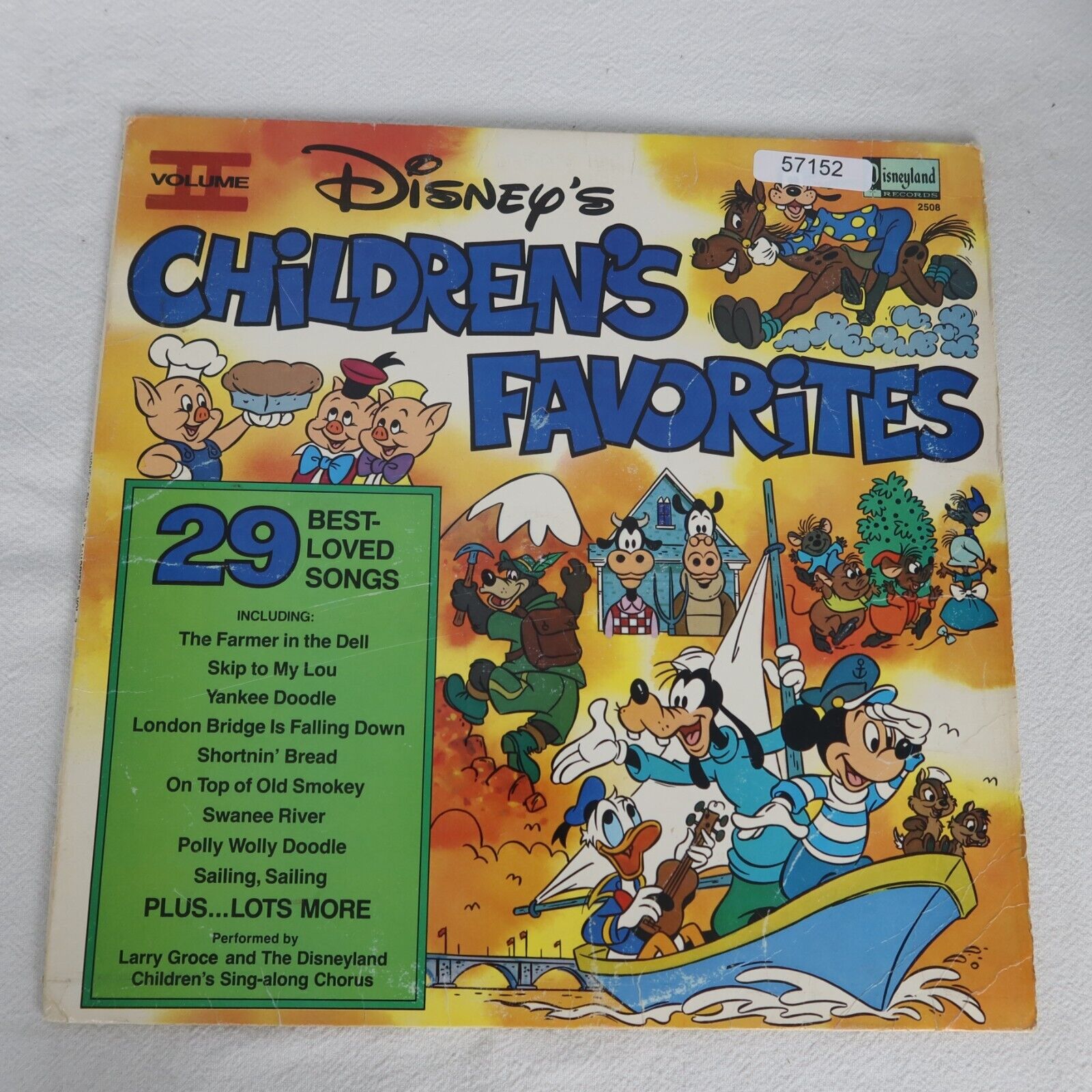Walt Disney Disney'S Children'S Favorites Volume Ii DISNEYLAND 2508 LP Vinyl Re