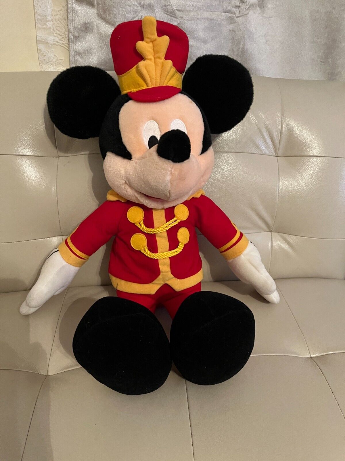 Vintage Disney Macy\'s Mickey Mouse Band Leader Music Plush 24\