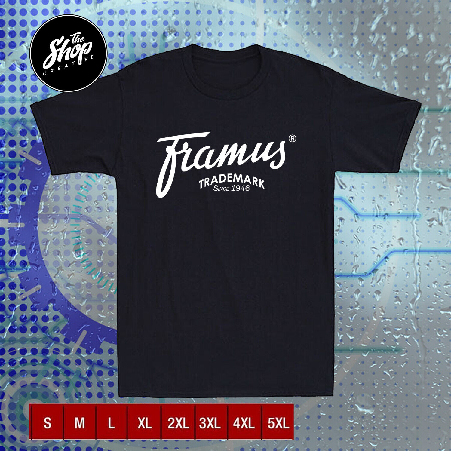 New Shirt Framus Guitars Logo T-Shirt Size S-5XL