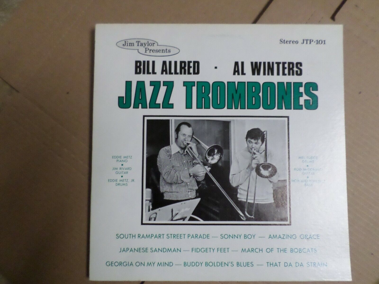 Bill Allred - Al Winters 'Jazz Trombones' Jim Taylor Presents lp 