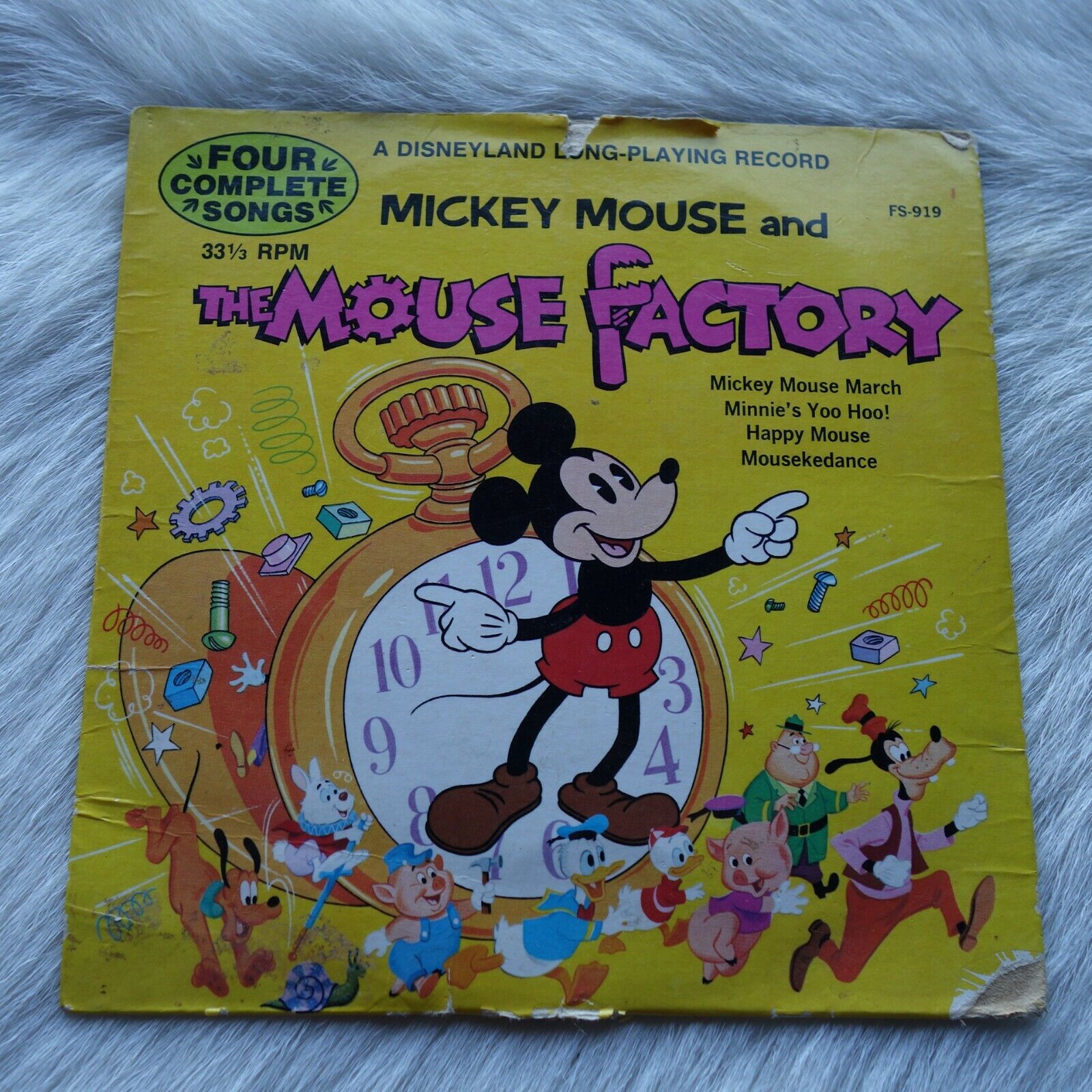 Vintage MICKEY MOUSE AND THE MOUSE FACTORY Vintage Disneyland Record