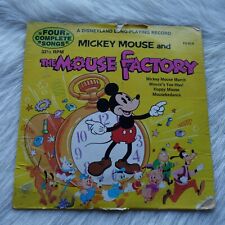MICKEY MOUSE AND THE MOUSE FACTORY Disneyland LP Vinyl Record 33 1/3 RPM 7 INCH picture