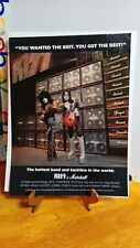 KISS ACE AND PAUL MARSHALL GUITAR AMPLIFIERS 1997 GUITAR PRINT AD - 11 X 8.5 - m picture