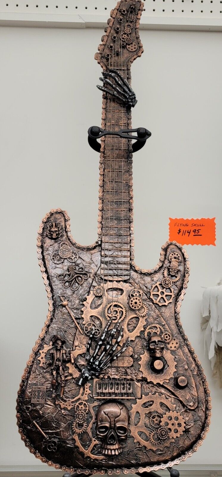 LAST CALL SALE: One of a Kind Gothic Steampunk Electric Guitar Hand Made