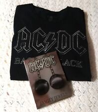 Vintage  AC/DC Back In Black T-Shirt Size XL Rock Band USA / BONUS 2 DVD SET picture