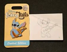 Stitch Guitar Solo Fairy Tails Event LE 750 Disney Pin & Animation Flip Book Set picture