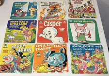 Lot 9 Vintage Children Records - Peter Pan Records Casper Owl and the Pussy Cat picture