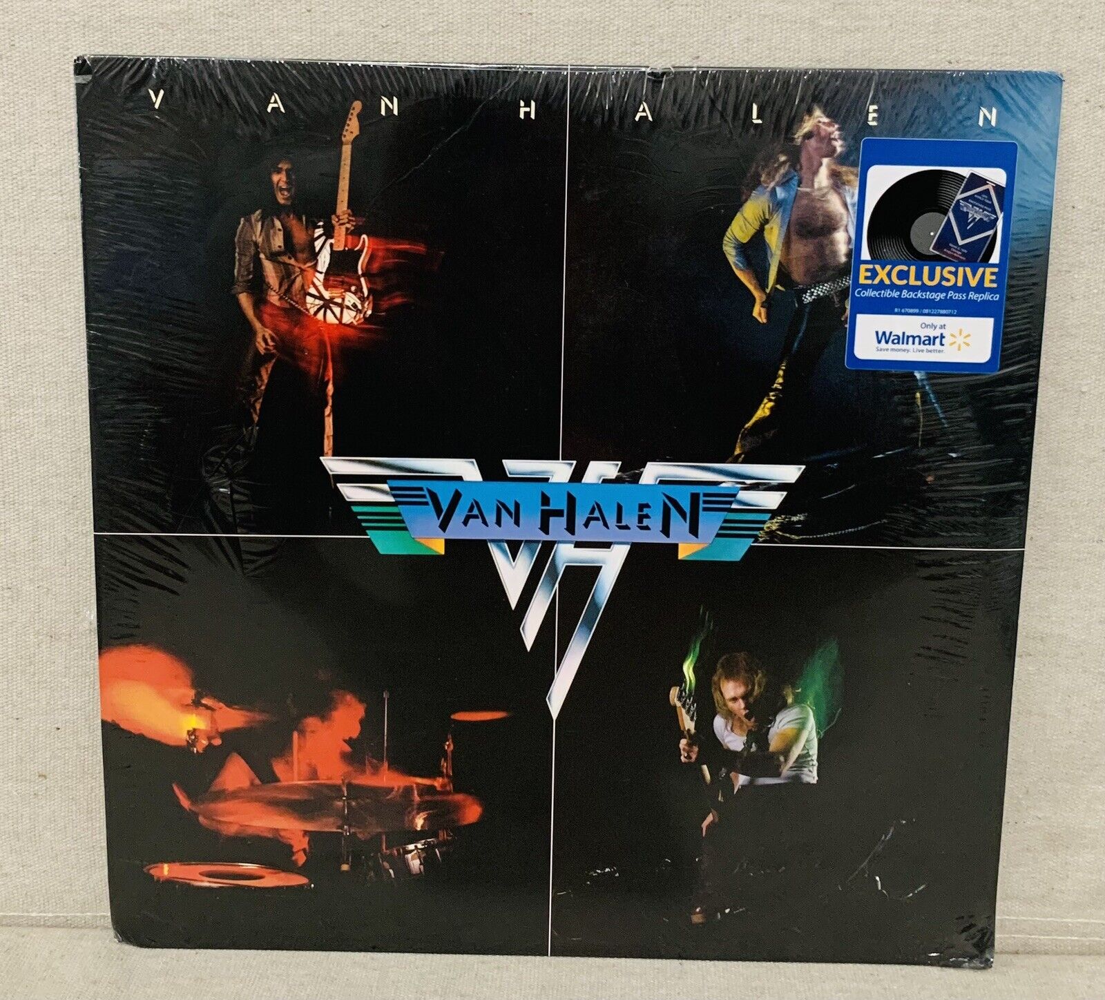 Van Halen 1st LP Vinyl Walmart Exclusive With Backstage Pass Replica New Sealed
