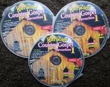 COUNTRY GOSPEL FAVORITES 3 CDG SET CHARTBUSTER HITS KARAOKE 50 SONGS CD+G 5102 picture