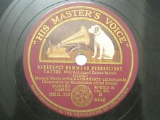 MASSED BANDS OF THE ALDERSHOT COMMAND INDIA INDIAN RARE 78 RPM RECORD 10