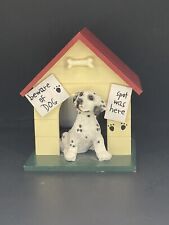 Vintage SAN FRANCISCO MUSIC BOX COMPANY Spotted Dalmation in Dog House Music Box picture