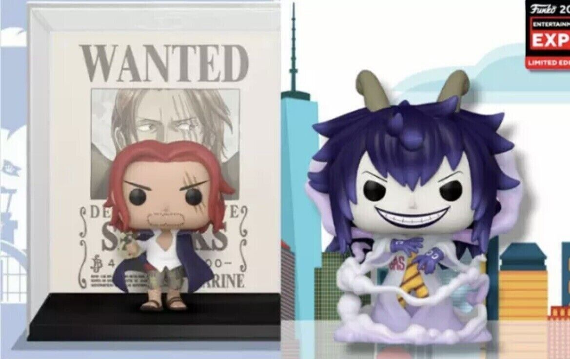 Funko One Piece C2E2 Shanks Wanted Poster & Caesar Clown SHARED CONFIRMED ORDER