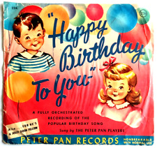 Happy Birthday To You / For He’s A Jolly Good Fellow - Vinyl 78rpm Peter Pan 224 picture