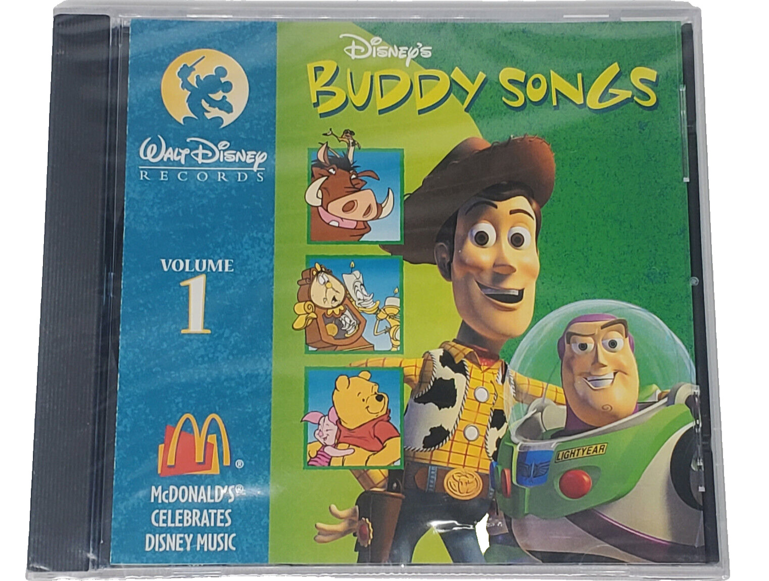 Disney's Buddy Songs Volume 1 CD 1996 New Sealed McDonald's Circuit City Borders