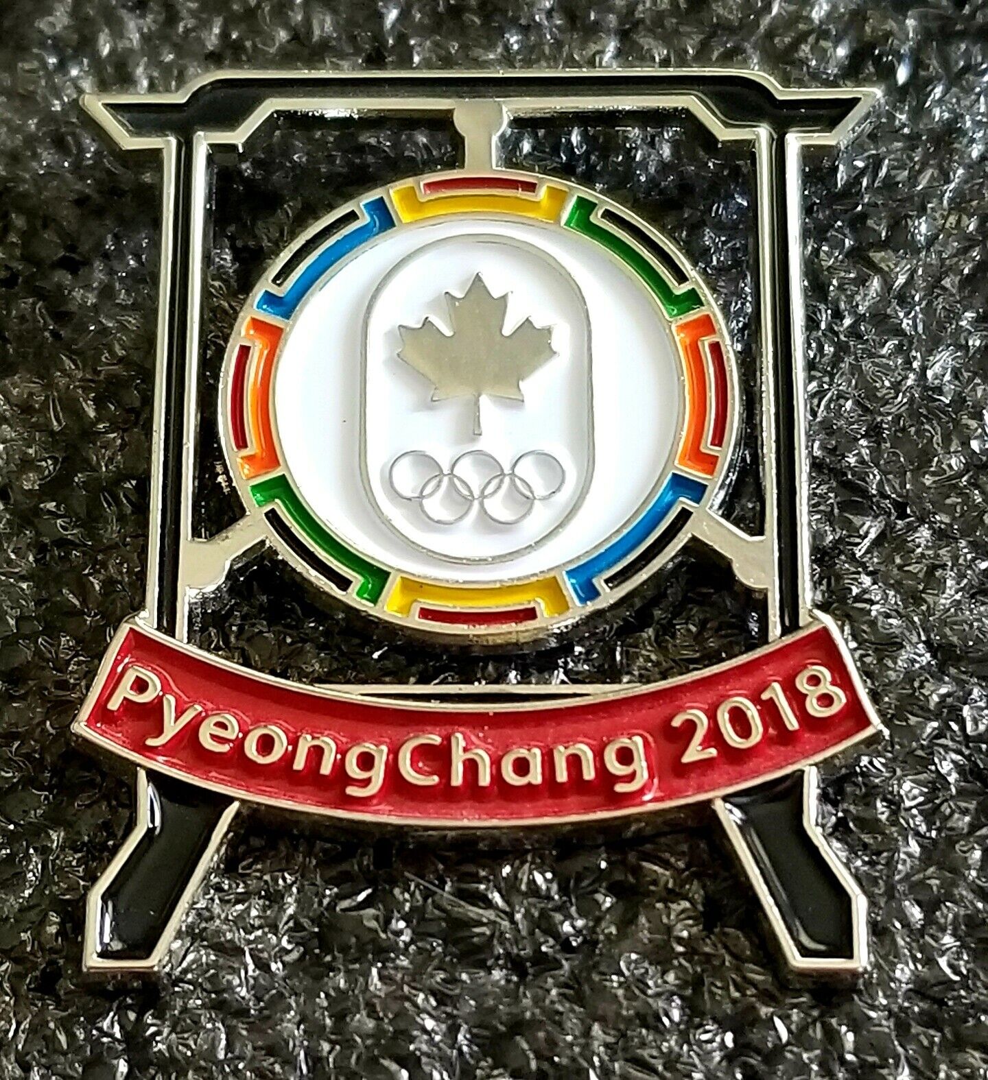 2018 PyeongChang Olympic Team Canada KOREAN DRUM NOC pin  