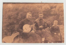 EARLY BANJO & UKULELE PLAYERS ~ c. - 1910 picture
