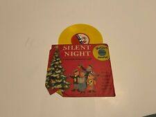 Vintage Golden Record Silent Night Midnight Clear Christmas R34 78rpm Yellow  picture
