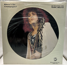 MARC BOLAN Interview: Where's the Champagne? LP 1982 Picture Disc RHINO RNDF 252 picture