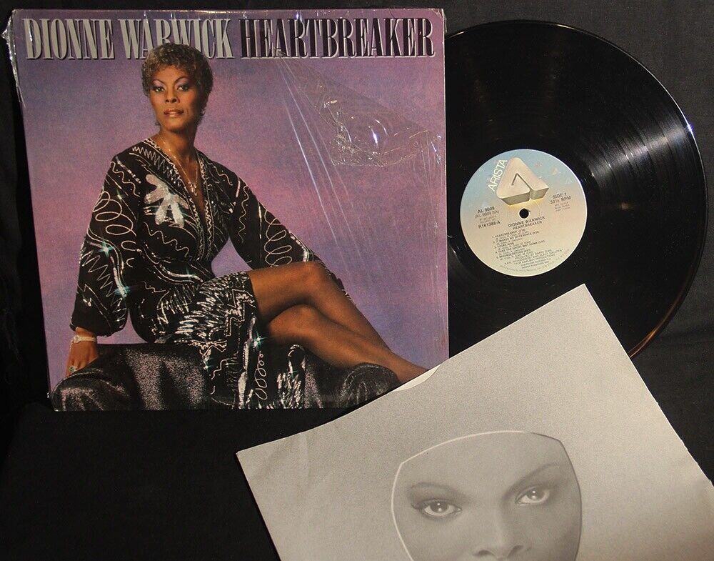 Dionne Warwick-Heartbreaker-Arista 9609-Club Pressing-\'82 LP-Shrink-Custom Innr