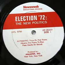 Newsweek ELECTION 72 the New Politics LP Spoken Word   #7861 picture