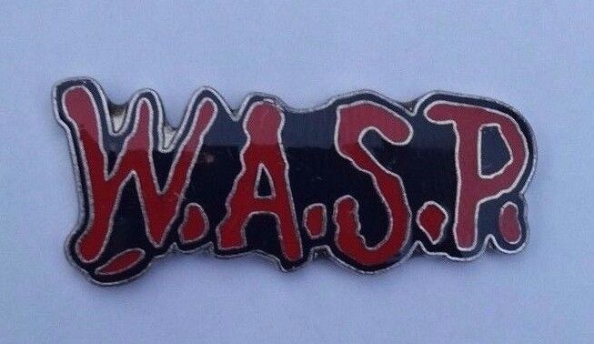 W.A.S.P. OFFICIAL 1989 TOUR ENAMEL PIN BADGE HEAVY METAL BLACKIE LAWLESS WASP