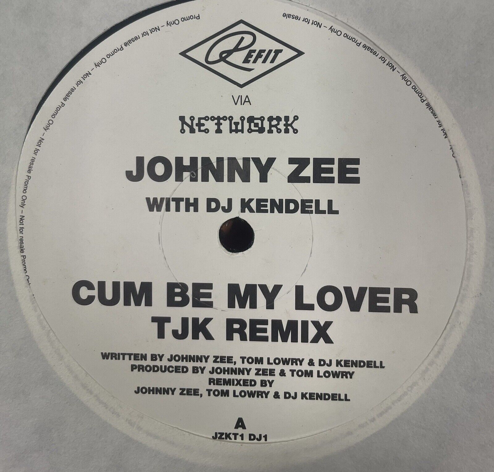 Johnny Zee With DJ Kendell Cum Be My Lover Vinyl 12\