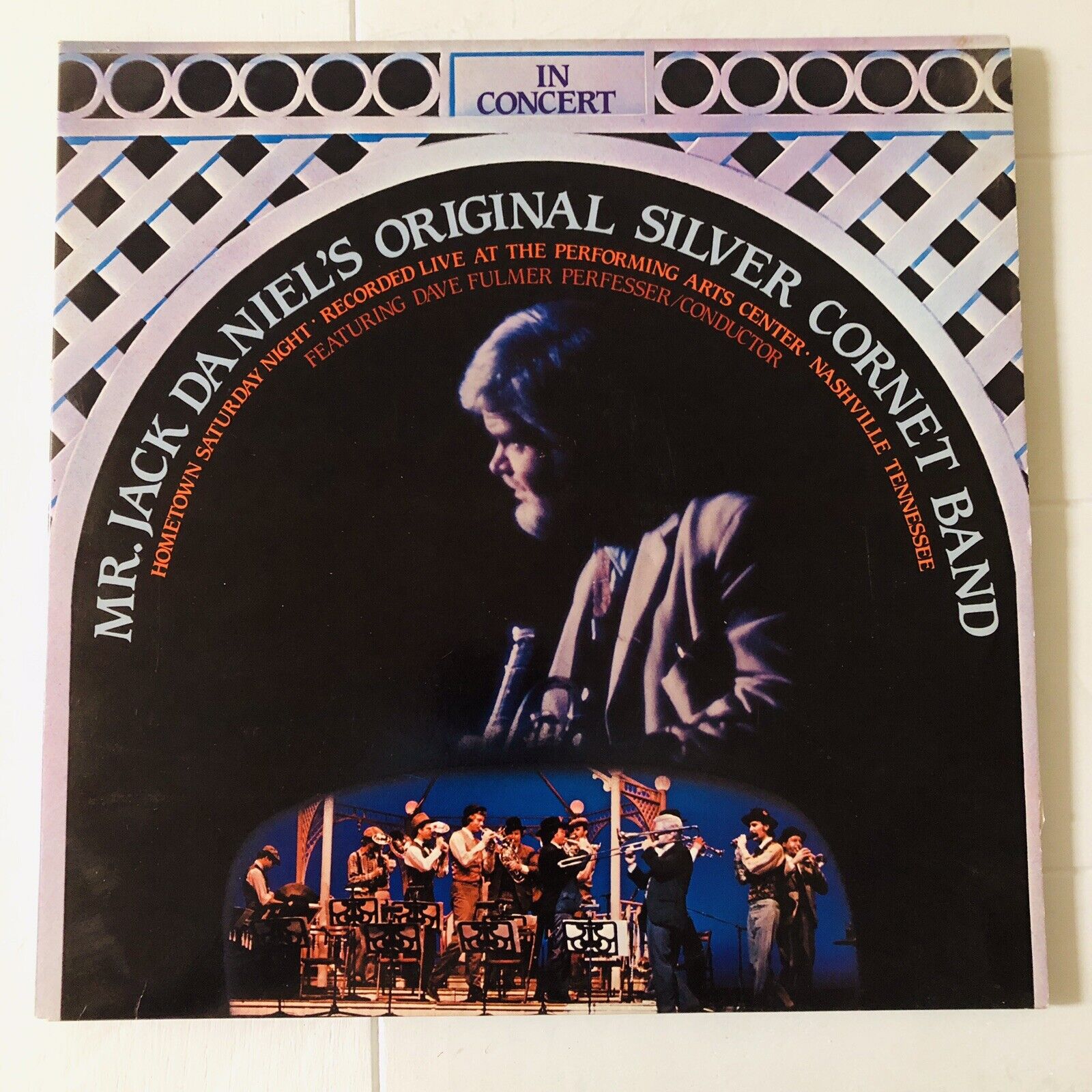 Mr. Jack Daniel’s Original Silver Cornet Band Live Album LP VG+ Double LP 1981