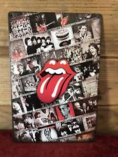 Rolling Stones Logo Vintage Collage Tin Metal sign 8