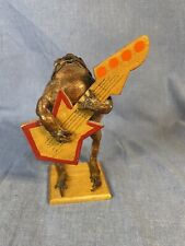 Vtg. Taxidermy Frog Playing Guitar Souvenir Oddity Stuffed Toad picture